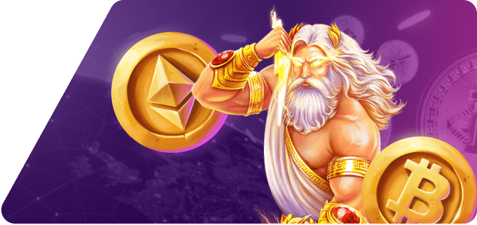 Zeus holding crypto